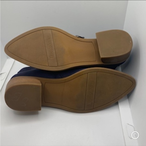 Franco Sarto Laslo Blue Suede Ankle Boots 6.5 - Picture 8 of 8